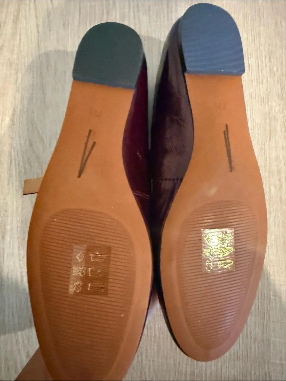 Madewell Remy Women's Burgundy Glossy Patent Mary Jane Flats 7.5 New